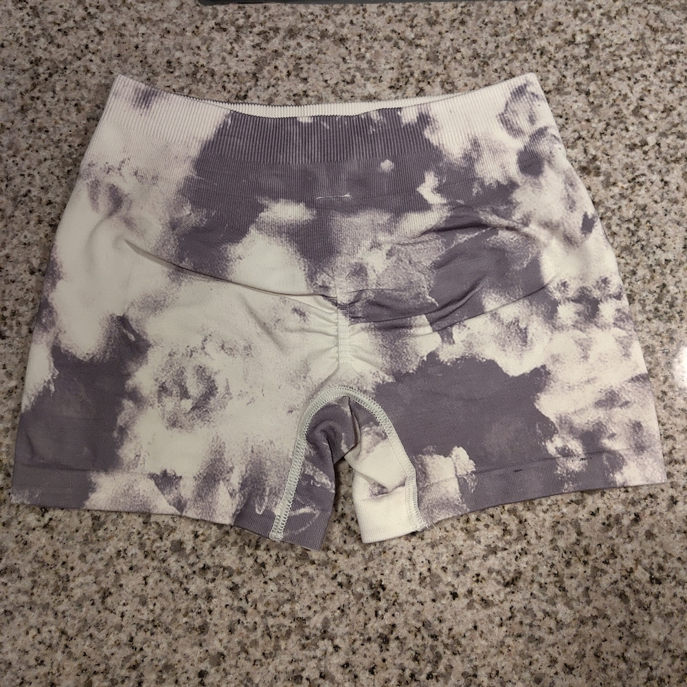 Darc Sport Lobos Katya Cream Stone Marble Shorts - Picture 4 of 4